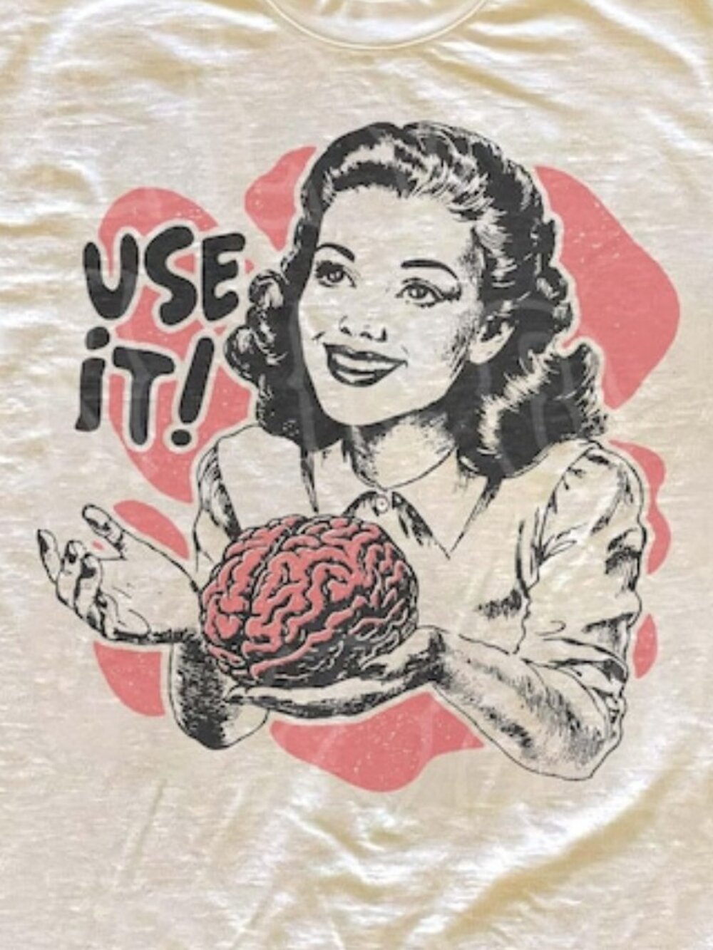 Sarcastic Unisex Shirt, Use Your Brain Aesthetic Tee - Picture 2 of 4